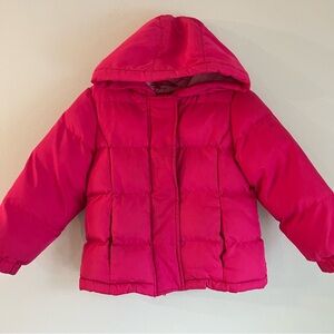 Little Toddler Girls Pink Puffer Coat size 2T